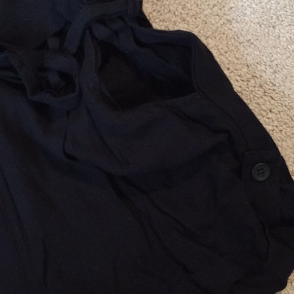 Black Button Front Romper- Size S - Picture 5 of 6